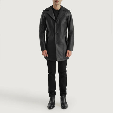 Black Leather Coat & Air Rolf Bomber