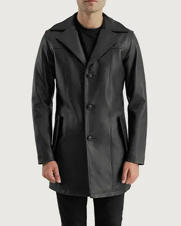 Black Leather Coat & Air Rolf Bomber