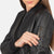 Black Leather Bomber Jacket