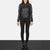 Black Leather Bomber Jacket