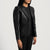 Black Leather Blazer Jacket