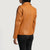 Quilted Brown Leather Blazer