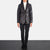 Brown Leather Blazzer jacket