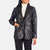 Brown Leather Blazzer jacket