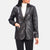 Brown Leather Blazzer jacket