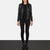 Black Leather Bomber Jacket